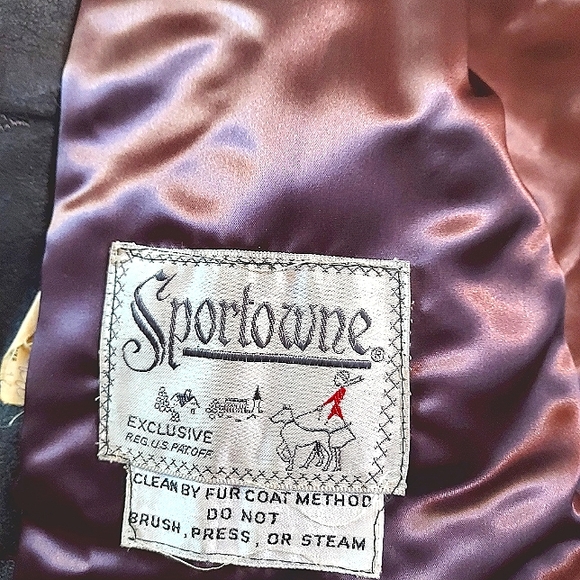 SPORTOWNE Brown Faux Fur Coat sz 14 - Picture 12 of 15